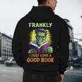Halloween Teacher Librarian Frankenstein Reading Books Men's Hoodie Back Print, novelty gifts, funny gifts Halloween Teacher Librarian Frankenstein Reading Books Men's Hoodie Back Print, novelty gifts, funny gifts