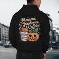 Halloween Teacher Phonemes Graphemes Caffeine Coffee Lover Men's Hoodie Back Print, novelty gifts, funny gifts