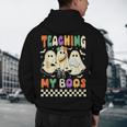 Halloween Teaching My Boos Cute Ghost Teacher Life Costume Men's Hoodie Back Print, novelty gifts, funny gifts