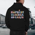 Happiest Teacher On Earth First Day Of School Back To School Men's Hoodie Back Print, novelty gifts, funny gifts