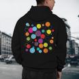 Happy Dot Day Colorful Polka Dot Art Teacher Student Kids Men's Hoodie Back Print, novelty gifts, funny gifts