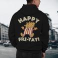 Happy Fri Yay Retro French Fries Friday Lovers Fun Teacher Men's Hoodie Back Print, novelty gifts, funny gifts Happy Fri Yay Retro French Fries Friday Lovers Fun Teacher Men's Hoodie Back Print, novelty gifts, funny gifts