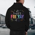 Happy Fri Yay Teacher Friday For Men Women Men's Hoodie Back Print, novelty gifts, funny gifts