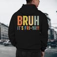 Happy Friyay Teacher Shirt Cute Teacher Fashion Bruh Fri-Yay Men's Hoodie Back Print, novelty gifts, funny gifts