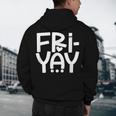 Happy Friyay Teacher Shirt Cute Teacher Fashion Fri-Yay Men's Hoodie Back Print, novelty gifts, funny gifts