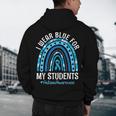 Happy Teacher I Wear Blue For My Students Autism Awareness Men's Hoodie Back Print, novelty gifts, funny gifts Happy Teacher I Wear Blue For My Students Autism Awareness Men's Hoodie Back Print, novelty gifts, funny gifts