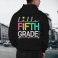 Hello Fifth Grade Teacher Student 5th Grade Back To School Men's Hoodie Back Print, novelty gifts, funny gifts