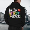 Hello First Grade Team 1st Grade Back To School Teacher Kids Men's Hoodie Back Print, novelty gifts, funny gifts Hello First Grade Team 1st Grade Back To School Teacher Kids Men's Hoodie Back Print, novelty gifts, funny gifts