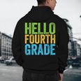 Hello Fourth Grade Shirt 4th Grade Boy Girl Student Teacher Men's Hoodie Back Print, novelty gifts, funny gifts