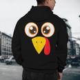 Hilarious Turkey Halloween Thanksgiving Teacher Nurse Men's Hoodie Back Print, novelty gifts, funny gifts