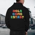 Hola Como Estas Spanish Teacher Fiesta Party Banners Men's Hoodie Back Print, novelty gifts, funny gifts Hola Como Estas Spanish Teacher Fiesta Party Banners Men's Hoodie Back Print, novelty gifts, funny gifts