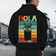Hola Estudiantes Spanish Teacher Back To School 2025 Men's Hoodie Back Print, novelty gifts, funny gifts Hola Estudiantes Spanish Teacher Back To School 2025 Men's Hoodie Back Print, novelty gifts, funny gifts