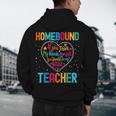 Homebound Teacher Appreciation Week Back To School Heart Men's Hoodie Back Print, novelty gifts, funny gifts