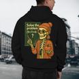 HUGvyn Halloween Skeleton Six Seven 67 Meme PEMDAS Teacher Men's Hoodie Back Print, novelty gifts, funny gifts