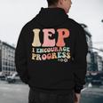 IEP I Encourage Progress Special Education Teacher Graphics Men's Hoodie Back Print, novelty gifts, funny gifts