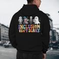 Inclusion Isn't Scary SLP Halloween Sped Teacher Men's Hoodie Back Print, novelty gifts, funny gifts Inclusion Isn't Scary SLP Halloween Sped Teacher Men's Hoodie Back Print, novelty gifts, funny gifts