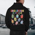 Inclusion Is My Jam SPED Teacher Special Education Life Men's Hoodie Back Print, novelty gifts, funny gifts