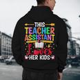 Instructional Assistant Loves Her Kids Teacher Assistant Men's Hoodie Back Print, novelty gifts, funny gifts