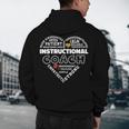 Instructional Coach Heart Teachers Appreciation Men's Hoodie Back Print, novelty gifts, funny gifts Instructional Coach Heart Teachers Appreciation Men's Hoodie Back Print, novelty gifts, funny gifts