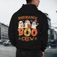 Insurance Boo Crew Halloween Spooky Costume Teacher Men's Hoodie Back Print, novelty gifts, funny gifts