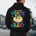 I Am Their Voice They Are My Heart Autism Awareness Teacher Men's Hoodie Back Print, novelty gifts, funny gifts I Am Their Voice They Are My Heart Autism Awareness Teacher Men's Hoodie Back Print, novelty gifts, funny gifts