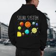 Kids Solar Systems Cute Planets Space Science Teacher School Men's Hoodie Back Print, novelty gifts, funny gifts