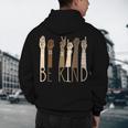 Be Kind Sign Language Hand Talking Teachers Interpreter ASL Men Women Men's Hoodie Back Print, novelty gifts, funny gifts