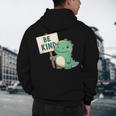 Be Kind Teacher Anti-Bullying Dino Kindness Women Men Boys Men's Hoodie Back Print, novelty gifts, funny gifts