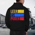 Leer Es Poder Colombian Spanish Teacher Maestra Colombia Men's Hoodie Back Print, novelty gifts, funny gifts Leer Es Poder Colombian Spanish Teacher Maestra Colombia Men's Hoodie Back Print, novelty gifts, funny gifts