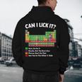 Can I Lick It Periodic Table Shirt Science Chemistry Teacher Men's Hoodie Back Print, novelty gifts, funny gifts