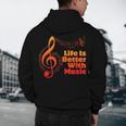 Life Is Better With Music Theory Musician Teacher Notes Clef Men's Hoodie Back Print, novelty gifts, funny gifts Life Is Better With Music Theory Musician Teacher Notes Clef Men's Hoodie Back Print, novelty gifts, funny gifts