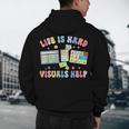 Life Is Hard Visuals Help Special Education Teacher SPED Men's Hoodie Back Print, novelty gifts, funny gifts Life Is Hard Visuals Help Special Education Teacher SPED Men's Hoodie Back Print, novelty gifts, funny gifts