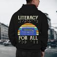 Literacy For All Visually Impaired Braille Teacher The Blind Men's Hoodie Back Print, novelty gifts, funny gifts