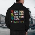 Love Daycare Provider Childcare Teacher Tie Dye Men's Hoodie Back Print, novelty gifts, funny gifts Love Daycare Provider Childcare Teacher Tie Dye Men's Hoodie Back Print, novelty gifts, funny gifts