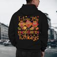 I Love My Kindergarten Turkeys Thanksgiving Teacher Students Men's Hoodie Back Print, novelty gifts, funny gifts