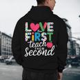 Love Them First Teach Them Second Teacher Student Love Quote Men's Hoodie Back Print, novelty gifts, funny gifts Love Them First Teach Them Second Teacher Student Love Quote Men's Hoodie Back Print, novelty gifts, funny gifts