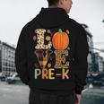Love Pre-k Teacher Shirts Autumn Fall Pumpkin Fall Leopard Men's Hoodie Back Print, novelty gifts, funny gifts