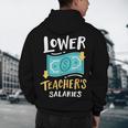 Lower Teacher's Salaries For Men Women Girls Kids Men's Hoodie Back Print, novelty gifts, funny gifts Lower Teacher's Salaries For Men Women Girls Kids Men's Hoodie Back Print, novelty gifts, funny gifts