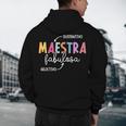 Maestra Fabulosa Maestra De EspañOl Spanish Teacher Men's Hoodie Back Print, novelty gifts, funny gifts Maestra Fabulosa Maestra De EspañOl Spanish Teacher Men's Hoodie Back Print, novelty gifts, funny gifts
