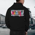 Maestra Teacher Spanish Back To School First Day Of School Men's Hoodie Back Print, novelty gifts, funny gifts