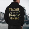 Magical Teacher Manager Of Mischief Birthday Family Party Men's Hoodie Back Print, novelty gifts, funny gifts