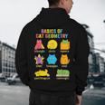 Math Cat Geometry Back To School Mathematics Teacher Men's Hoodie Back Print, novelty gifts, funny gifts