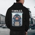 Mole Chemistry Chemist Student Science Teacher Men's Hoodie Back Print, novelty gifts, funny gifts