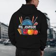 Ms Johnson Personalized Name Back To School Teacher For Men Women Kids Men's Hoodie Back Print, novelty gifts, funny gifts