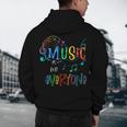 Music Is For Everyone Love For Music Teachers Men's Hoodie Back Print, novelty gifts, funny gifts Music Is For Everyone Love For Music Teachers Men's Hoodie Back Print, novelty gifts, funny gifts