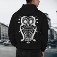 Music Note Owl Shirt Musicians Teacher Birthday Bird Men's Hoodie Back Print, novelty gifts, funny gifts