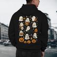 Music Teacher Orchestra Shirt Spooky Halloween Ghost Band Men's Hoodie Back Print, novelty gifts, funny gifts