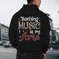 Music Teacher Teaching Music Is My Forte For Music Lovers Men's Hoodie Back Print, novelty gifts, funny gifts