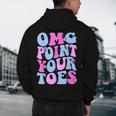 OMG Point Your Toes Dancing Teacher Tap Dancer Dance For Men Women Kids Men's Hoodie Back Print, novelty gifts, funny gifts