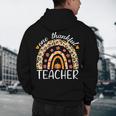 One Thankful Teacher Thanksgiving Rainbow Leopard Fall Men's Hoodie Back Print, novelty gifts, funny gifts One Thankful Teacher Thanksgiving Rainbow Leopard Fall Men's Hoodie Back Print, novelty gifts, funny gifts